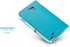 حافظة جلد بتصميم محفظة فالانتينوس من SGP لهواتف سامسونج غالاكسي نوت - ازرق فاتح