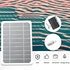فاجيا شاحن، لوحة شمسية صغيرة 5 واط 5 فولت مع USB يمكنك تركيبها بنفسك، خلية شمسية سيليكون احادية البلورية مقاومة للماء للتخييم والباور بانك والجوال