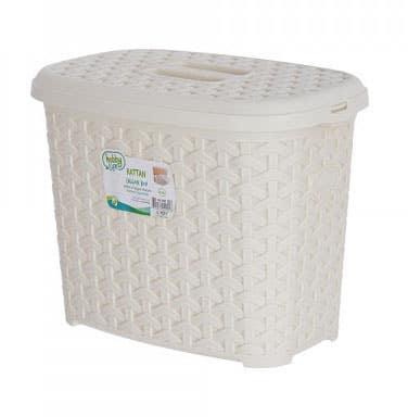 Get Hobby Life Rattan Box with Lid, 2.5 Liter- White with best offers | Raneen.com