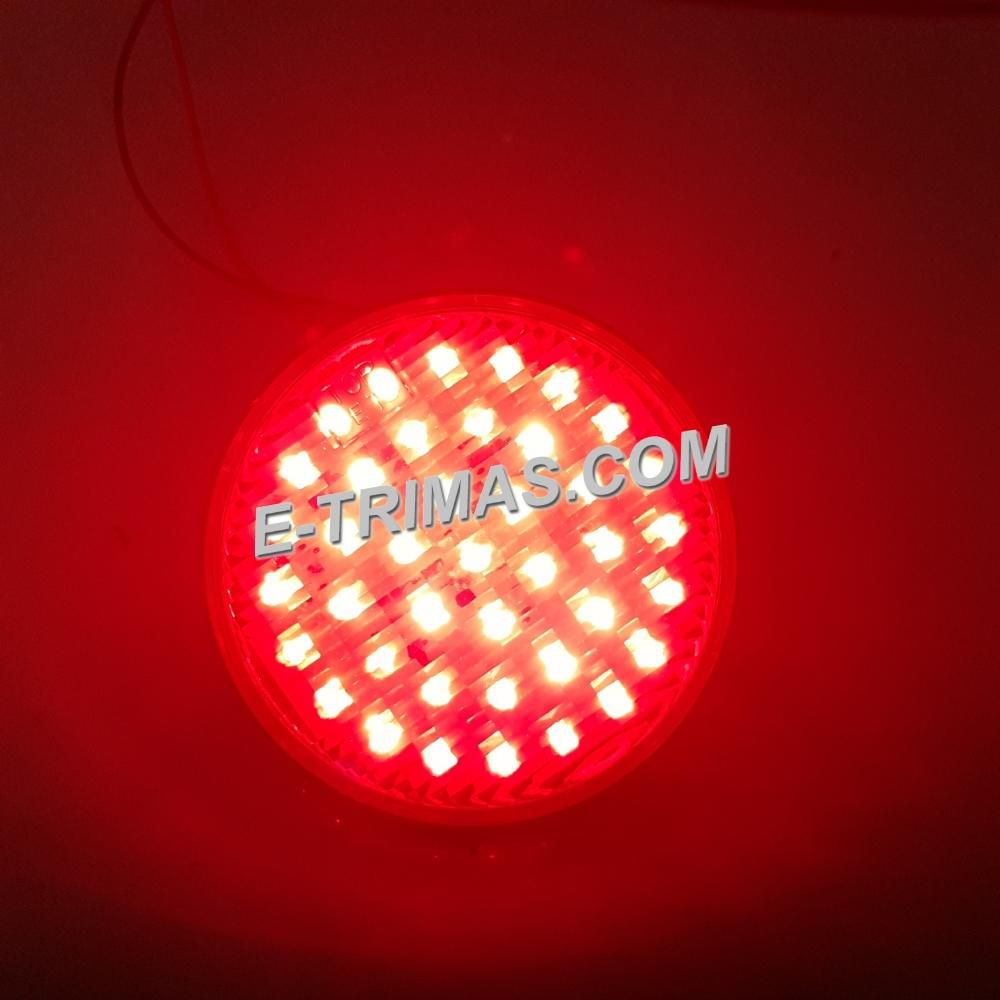 40 SMD LED Round Flash Blink Truck Lorry Trailer Light Fog Tail