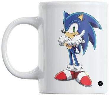 Sonic Printed Mug White/Blue/Red 23cm