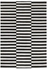 STOCKHOLM Rug, flatwoven, handmade striped, off-white striped black/off-white