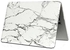 Generic Marble Matte Hard Case Cover Top Bottom Shell For Macbook Air Pro Retina 15.4'' Whitegray
