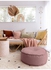 Decorative Filled Pouf Pink 90x90x25cm