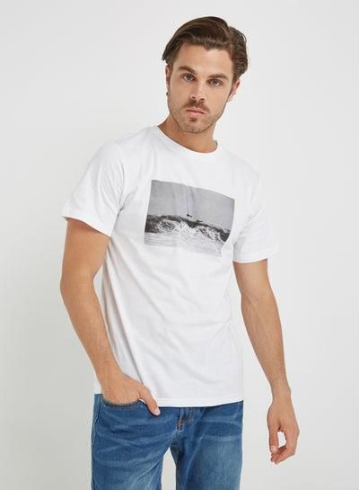 Ocean Local Crew Neck T-Shirt White