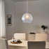JAKOBSBYN Pendant lamp shade - frosted glass 30 cm