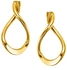 14k Yellow Gold Polished Tear Drop Earrings-rx66834