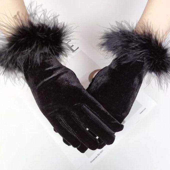 Chamois Winter Gloves Warm Wool Gloves Luxury Hand Warmer-Touch Screen
