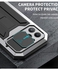 Metal Cover Case for iPhone 14 Pro Max with Screen Protector Military Rugged Heavy Duty Shockproof with Stand Camera Protector Full Cover case for iPhone 14 Pro Max iphone 14 Pro Max Silver