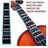 Mike Music Violin Finger Guide Set - Fingerboard Sticker guide Label Finger Chart 1/2 Size Violin (1/2, Black)