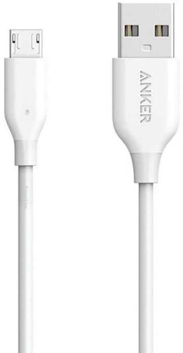 Anker PowerLine Micro USB 3ft, White