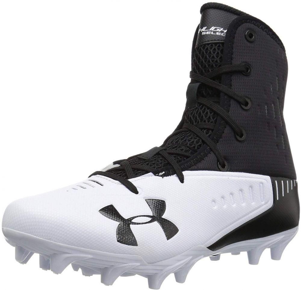 Under Armour Football Shoes For Men - White and Black