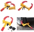 TORIOX Universal Heavy Duty Anti Theft Protective Car Wheel Lock Security Tyre Clamp for All Cars (Red and Yellow)