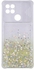 OPPO A15 / A15S - Camera Slider Clear Back Cover With Sequin