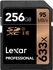 Lexar Professional 633x256GB SDXC UHS-I/U3Card(Upto95MB/Read)w/Image Rescue 5 Software-LSD256CBNL633