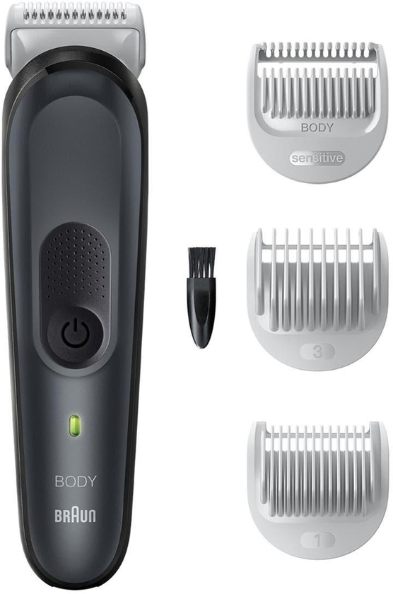 Get Braun BG3340 Body Groomer and Trimmer for Men - Black with best offers | Raneen.com