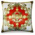 Baroque Style Velvet Printing Cushion Cover Multicolour 45x45centimeter