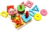 ألعاب فرز وتكديس خشبية بـ4 أشكال للأطفال الصغار، ألعاب مونتيسوري للتعرف على الألوان، أحجية مكعبات تعليمية للمرحلة المبكرة للأولاد والبنات بعمر 1-3 سنوات من سمونيو (4 أشكال)