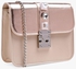 Beige and Rose Gold Bvacay Cross-Body Bag