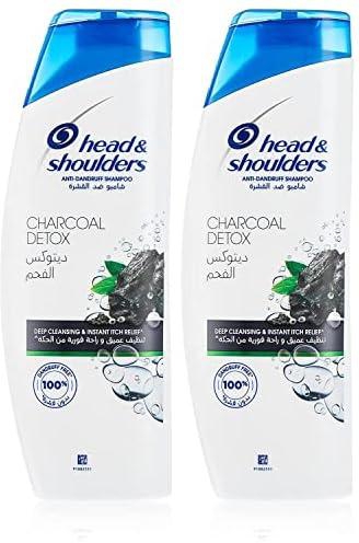 Head & Shoulders Charcoal Detox Anti-Dandruff Shampoo, 2 x 400ml