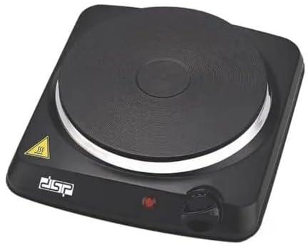 DSP Professional 1 Eye Flat Electric Cooker, KD5054, Black, Non-Stick Surface, 1500 Watt Great Shape