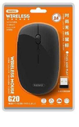 Remax G20 USB Optical Wireless Mouse - Black