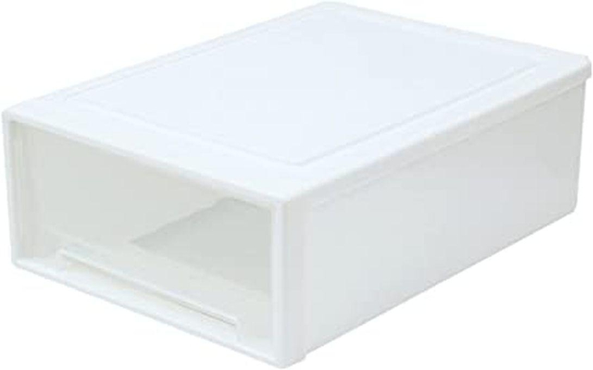 Plastic Transparent Stackable Drawer Storage Box Container Organizer Shape May Vary