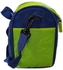 لانش باج حقيبة غداء معزولة ومبردة بحزام وجيبين جانبين، حقيبة حمل حرارية ، حقيبة محمولة للاستخدام الداخلي والخارجي,أزرق في أصفر