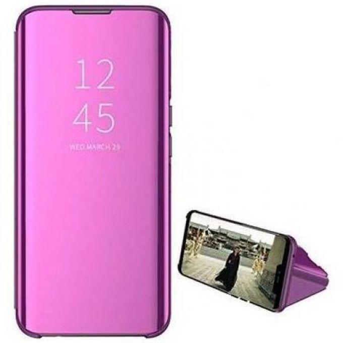 Samsung A52&A52s Flip Protective Standing Mirror Case Without Sensor - Mouve
