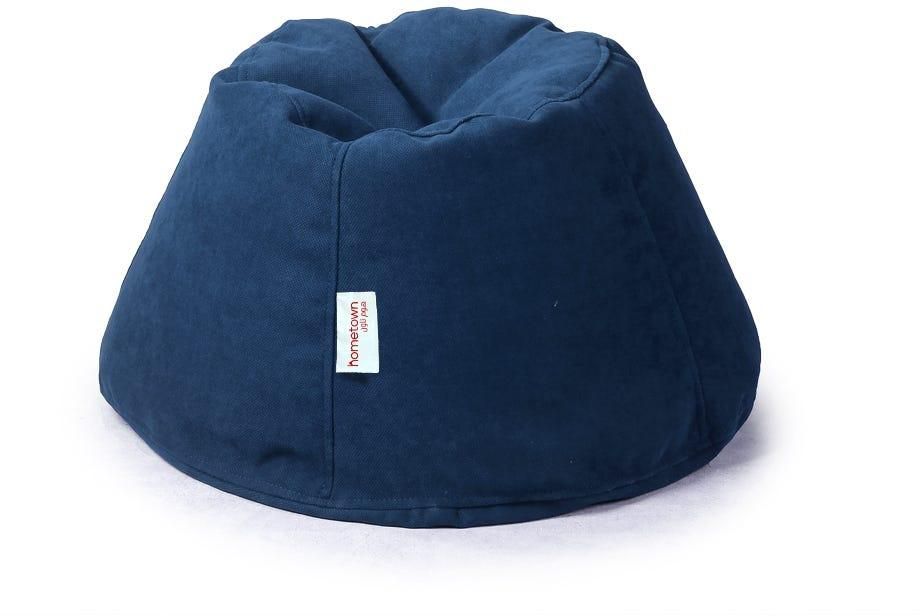 Get Linen Bean Bag, 38×66 - Navy with best offers | Raneen.com
