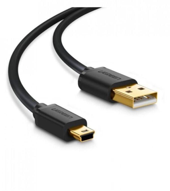 Ugreen USB 2.0 A Male to Mini 5 Pin Male Cable 1m (Black)