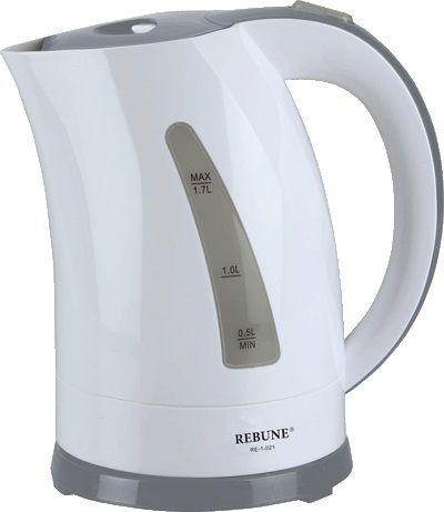 Rebune Electric Kettle 1.7 Liter , Grey , RE-1-021