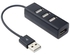 4-Port USB 2.0 Hub Black