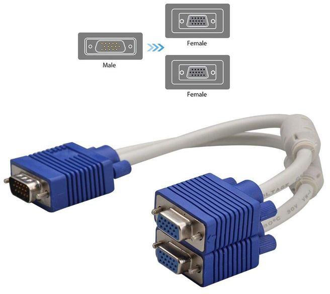 VGA Splitter Cable - Male to Female