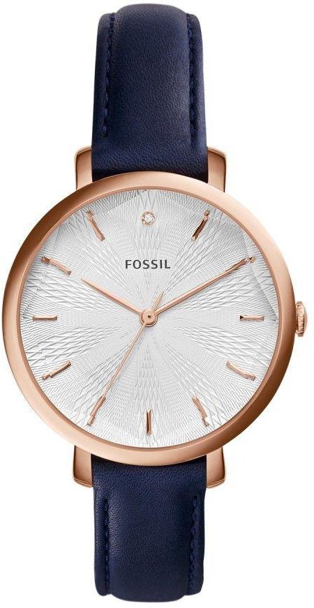 Fossil Incandesa Women's Silver Dial Leather Band Watch - ES3864