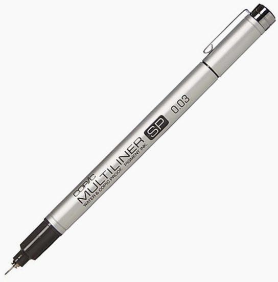 Copic Multiliner Pen Size :- 0.03 ( Black)