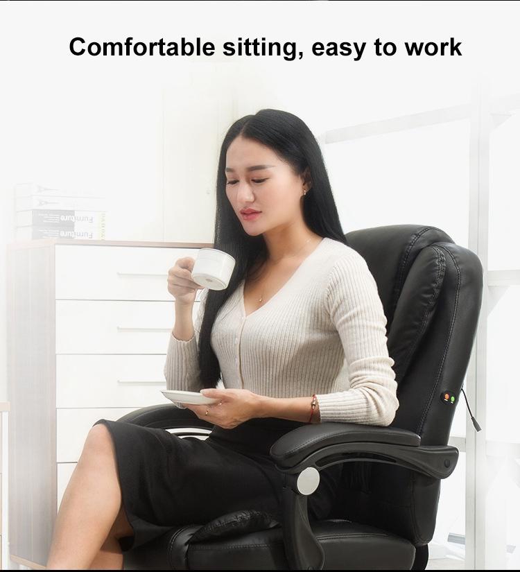 GTE Office Chair Massage USB Leisure Backrest Lift Seat (3 Colors)