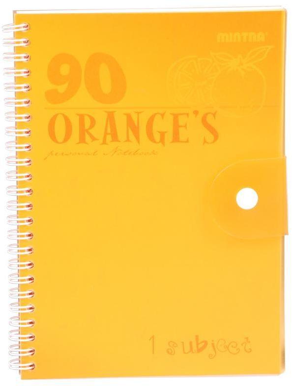 Mintra Ninety NoteBook A5 Size, Lined Ruling 90 Sheets, Orange