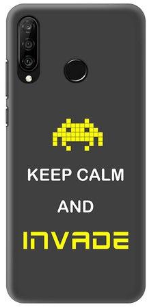 Protective Case Cover For Huawei P30 Lite Keep Calm And Invade