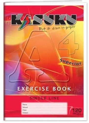 Superior Exercise Books A4 -12 books(11 single line+1 squared) - 120 Pages