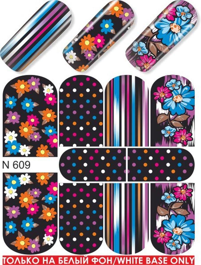 Magenta Nails 1 Sheet Of Nail Art Stickers Design As Pictures Show - N609