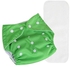 حفاضات هانسو قماش للأطفال مقاس واحد قابلة للتعديل وقابلة للغسل وقابلة لإعادة الاستخدام لحزم الأطفال والبنات والأولاد ، من سن 0 إلى 3 سنوات ، مع 1 قطعة من الألياف الدقيقة (أخضر)