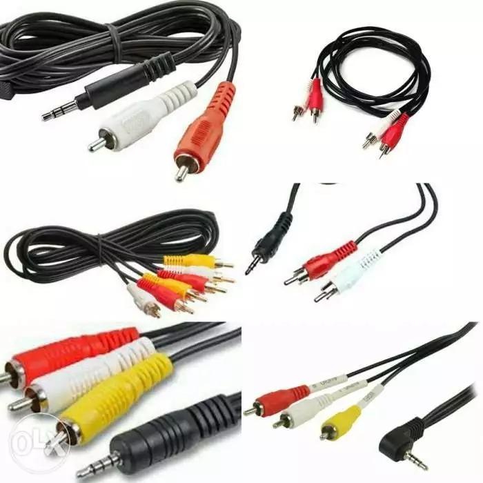  RCA to 3 RCA AV Audio Video High Performance Cables