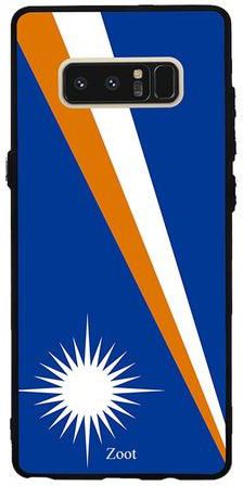 غطاء حماية واقٍ لهاتف سامسونج جالاكسي نوت 8 نمط علم جزيرة مارشال