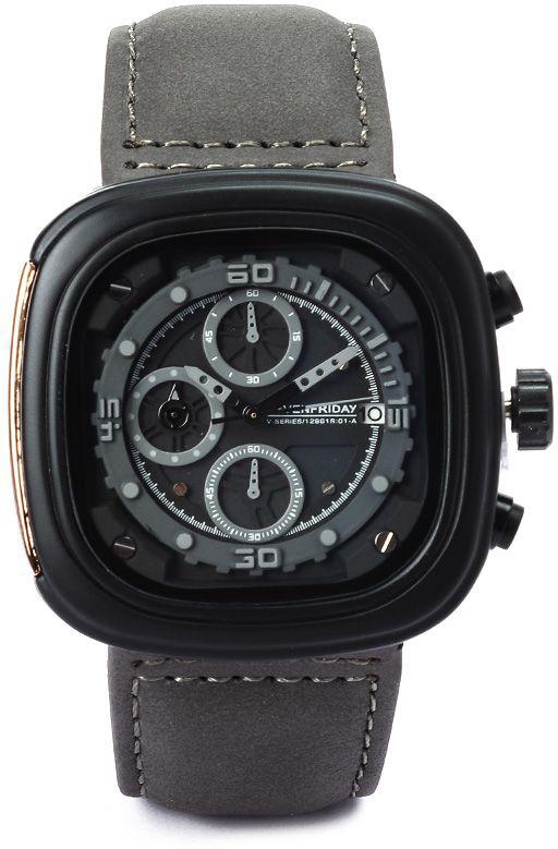 SevenFriday Casual Analog Leather Watch, Unisex - M2M/007