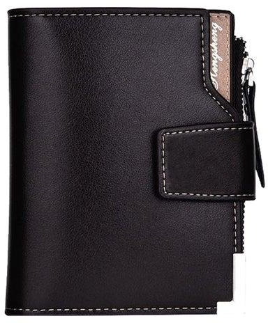 Multi-Card Position Foldable Wallet Black