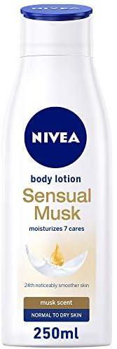 NIVEA Body Lotion Sensual Musk, Musk Scent, Normal to Dry Skin, 250ml