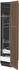METOD / MAXIMERA خزانة عالية مع أرفف مواد نظافة - أسود Enköping/بني شكل خشب الجوز ‎40x60x200 سم‏