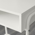 SETSKOG Bedside table - white 45x35 cm