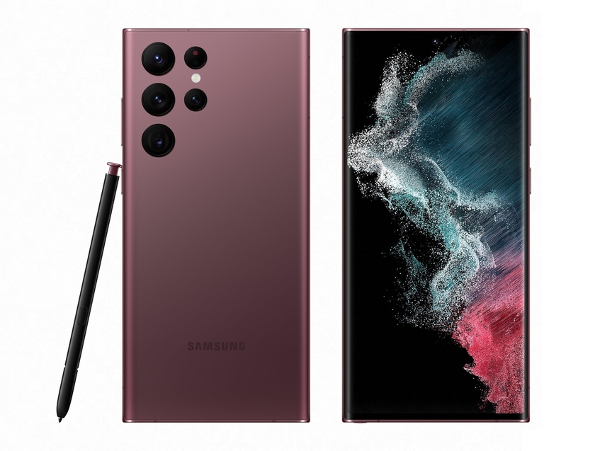 Samsung Galaxy S22 Ultra, 5G, 128GB, Burgundy